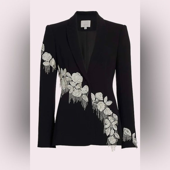 Cinq á Sept Embellished Kandance Blazer and Crepe Khloe Blazer (Sold Together. - Picture 1 of 2